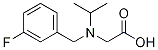 [(3-Fluoro-benzyl)-isopropyl-aMino]-acetic acid Struktur