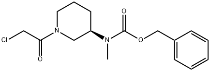 [(R)-1-(2-Chloro-acetyl)-piperidin-3-yl]-Methyl-carbaMic acid benzyl ester Struktur