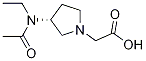 [(R)-3-(Acetyl-ethyl-aMino)-pyrrolidin-1-yl]-acetic acid Struktur