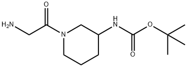 [1-(2-AMino-acetyl)-piperidin-3-yl]-carbaMic acid tert-butyl ester Struktur