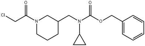 [1-(2-Chloro-acetyl)-piperidin-3-ylMethyl]-cyclopropyl-carbaMic acid benzyl ester Struktur