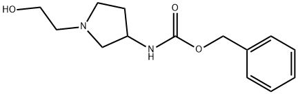 [1-(2-Hydroxy-ethyl)-pyrrolidin-3-yl]-carbaMic acid benzyl ester Struktur