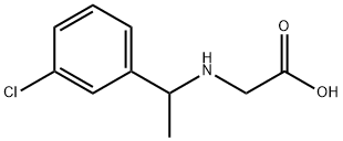 [1-(3-Chloro-phenyl)-ethylaMino]-acetic acid Struktur