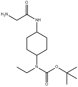 [4-(2-AMino-acetylaMino)-cyclohexyl]-ethyl-carbaMic acid tert-butyl ester Struktur