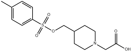 [4-(Toluene-4-sulfonyloxyMethyl)-piperidin-1-yl]-acetic acid Struktur