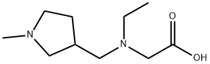 [Ethyl-(1-Methyl-pyrrolidin-3-ylMethyl)-aMino]-acetic acid Struktur