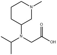 [Isopropyl-(1-Methyl-piperidin-3-yl)-aMino]-acetic acid Struktur