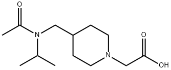 {4-[(Acetyl-isopropyl-aMino)-Methyl]-piperidin-1-yl}-acetic acid Struktur