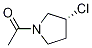 1-((R)-3-Chloro-pyrrolidin-1-yl)-ethanone Struktur