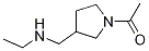 1-(3-EthylaMinoMethyl-pyrrolidin-1-yl)-ethanone Struktur