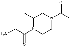 1-(4-Acetyl-2-Methyl-piperazin-1-yl)-2-aMino-ethanone Struktur