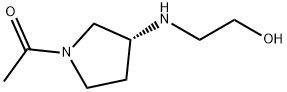 1-[(R)-3-(2-Hydroxy-ethylaMino)-pyrrolidin-1-yl]-ethanone Struktur