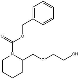 2-(2-Hydroxy-ethoxyMethyl)-piperidine-1-carboxylic acid benzyl ester Struktur