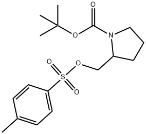 2-(Toluene-4-sulfonyloxyMethyl)-pyrrolidine-1-carboxylic acid tert-butyl ester Struktur