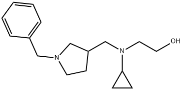 2-[(1-Benzyl-pyrrolidin-3-ylMethyl)-cyclopropyl-aMino]-ethanol Struktur