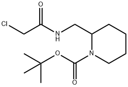 2-[(2-Chloro-acetylaMino)-Methyl]-piperidine-1-carboxylic acid tert-butyl ester Struktur