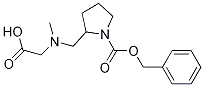 2-[(CarboxyMethyl-Methyl-aMino)-Methyl]-pyrrolidine-1-carboxylic acid benzyl ester Struktur