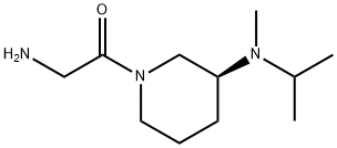 2-AMino-1-[(S)-3-(isopropyl-Methyl-aMino)-piperidin-1-yl]-ethanone Struktur