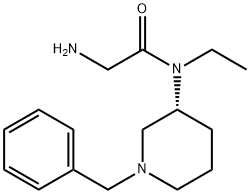 2-AMino-N-((R)-1-benzyl-piperidin-3-yl)-N-ethyl-acetaMide Struktur