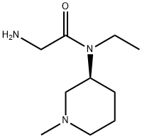 2-AMino-N-ethyl-N-((S)-1-Methyl-piperidin-3-yl)-acetaMide Struktur