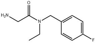 2-AMino-N-ethyl-N-(4-fluoro-benzyl)-acetaMide Struktur