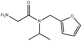 2-AMino-N-furan-2-ylMethyl-N-isopropyl-acetaMide Struktur