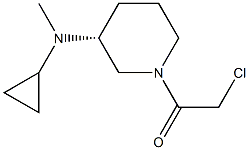 2-Chloro-1-[(R)-3-(cyclopropyl-Methyl-aMino)-piperidin-1-yl]-ethanone Struktur