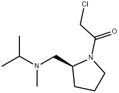 2-Chloro-1-{(S)-2-[(isopropyl-Methyl-aMino)-Methyl]-pyrrolidin-1-yl}-ethanone Struktur