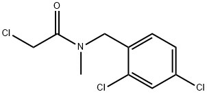 2-Chloro-N-(2,4-dichloro-benzyl)-N-Methyl-acetaMide Struktur