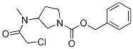 3-[(2-Chloro-acetyl)-Methyl-aMino]-pyrrolidine-1-carboxylic acid benzyl ester Struktur