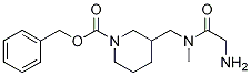 3-{[(2-AMino-acetyl)-Methyl-aMino]-Methyl}-piperidine-1-carboxylic acid benzyl ester Struktur