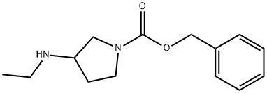 3-EthylaMino-pyrrolidine-1-carboxylic acid benzyl ester Struktur