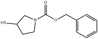 3-Mercapto-pyrrolidine-1-carboxylic acid benzyl ester Struktur