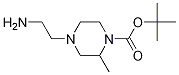 4-(2-AMino-ethyl)-2-Methyl-piperazine-1-carboxylic acid tert-butyl ester Struktur