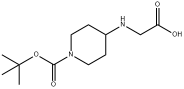 4-(CarboxyMethyl-aMino)-piperidine-1-carboxylic acid tert-butyl ester Struktur