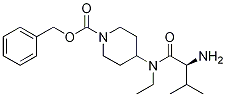 4-[((S)-2-AMino-3-Methyl-butyryl)-ethyl-aMino]-piperidine-1-carboxylic acid benzyl ester Struktur