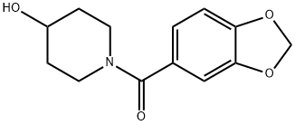 Benzo[1,3]dioxol-5-yl-(4-hydroxy-piperidin-1-yl)-Methanone Struktur