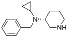 Benzyl-cyclopropyl-(R)-piperidin-3-yl-aMine Struktur