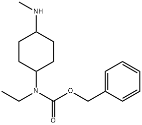 Ethyl-(4-MethylaMino-cyclohexyl)-carbaMic acid benzyl ester Struktur