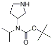 Isopropyl-pyrrolidin-3-yl-carbaMic acid tert-butyl ester Struktur