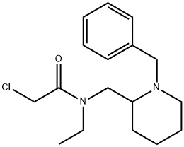 N-(1-Benzyl-piperidin-2-ylMethyl)-2-chloro-N-ethyl-acetaMide Struktur