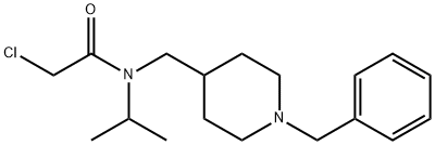 N-(1-Benzyl-piperidin-4-ylMethyl)-2-chloro-N-isopropyl-acetaMide Struktur