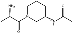 N-[(S)-1-((S)-2-AMino-propionyl)-piperidin-3-yl]-acetaMide Struktur