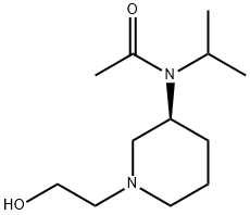 N-[(S)-1-(2-Hydroxy-ethyl)-piperidin-3-yl]-N-isopropyl-acetaMide Struktur