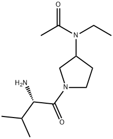 N-[1-((S)-2-AMino-3-Methyl-butyryl)-pyrrolidin-3-yl]-N-ethyl-acetaMide Struktur