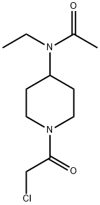 N-[1-(2-Chloro-acetyl)-piperidin-4-yl]-N-ethyl-acetaMide Struktur