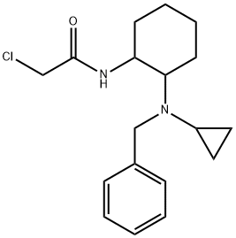 N-[2-(Benzyl-cyclopropyl-aMino)-cyclohexyl]-2-chloro-acetaMide Struktur