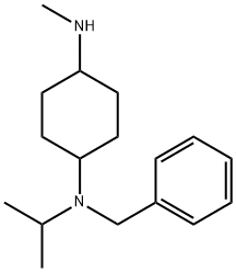 N-Benzyl-N-isopropyl-N'-Methyl-cyclohexane-1,4-diaMine Struktur