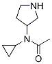 N-Cyclopropyl-N-pyrrolidin-3-yl-acetaMide Struktur