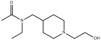 N-Ethyl-N-[1-(2-hydroxy-ethyl)-piperidin-4-ylMethyl]-acetaMide Struktur